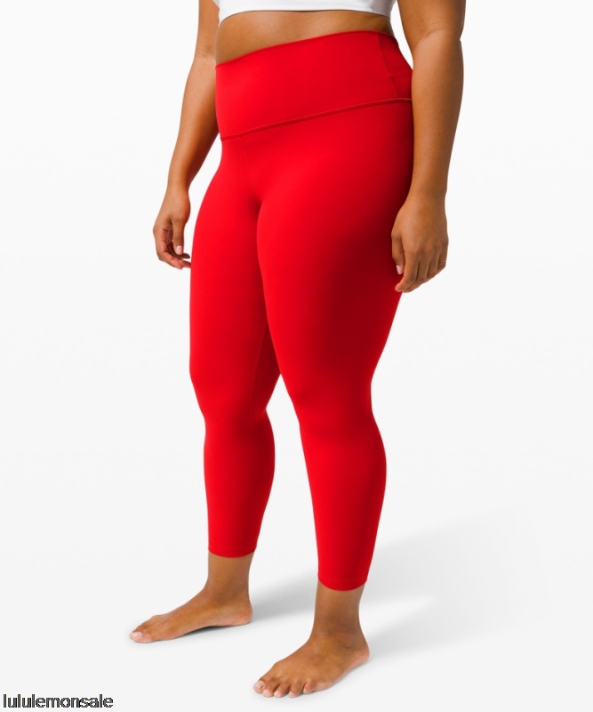 Lululemon Damen DELULU006 | Align Hochhaushose 25 Dunkelrot